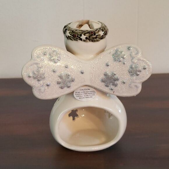 Ceramic Snow Angel Votive Candle Holder - Picture 4 of 10